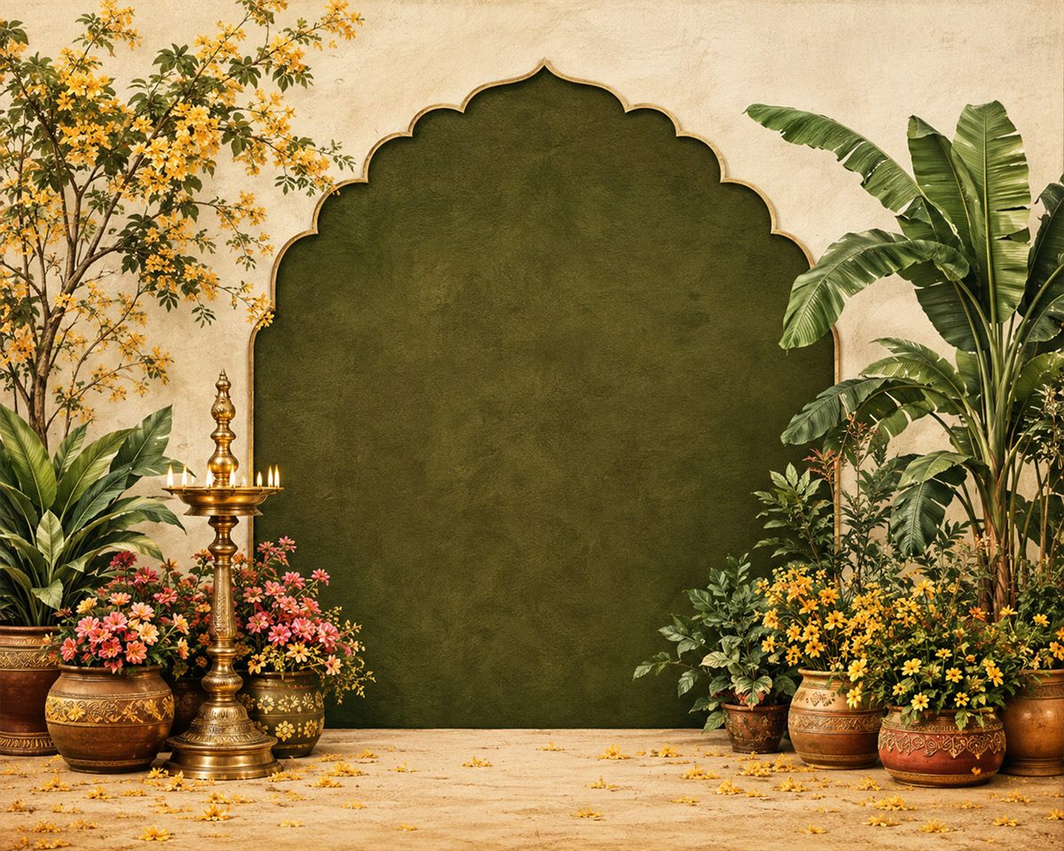 Traditional Kerala Backdrop